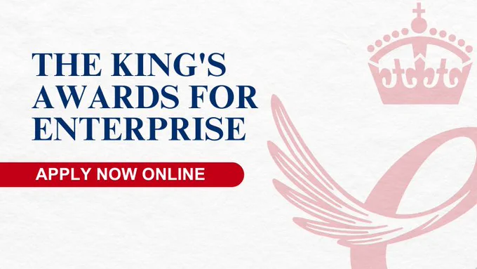The King's Awards for Enterprise Apply now online.