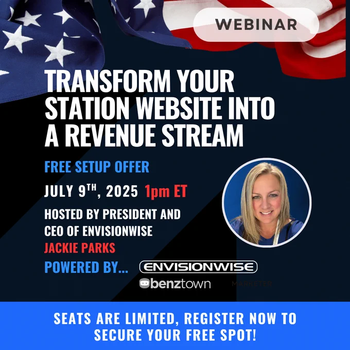 Is your station website working for you or just sitting idle? Join us for this free webinar to discover practical strategies to turn your website into a powerful revenue-generating machine.