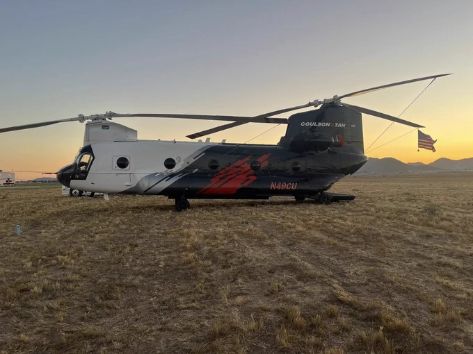 Based at Fallbrook Airpark, the aircraft is supported by a dedicated CAL FIRE Exclusive-Use Manager who works closely with a Coulson crew of eight. This includes two pilots, one flight engineer, three mechanics, one fuel truck driver, and one driver for the mechanic/parts chase truck. All are committed to providing rapid aerial support for day and night operations and ready to put in the work even after the sun goes down.