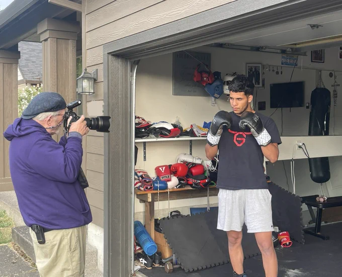 A behind the scenes look at the photo shoot for Jose “El Toro” Garcia. Images of Garcia were taken by longtime News-Register contributor Rusty Rae.