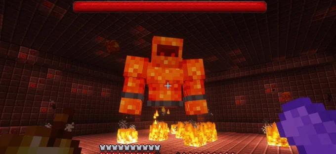 Minecraft Aether mod showcase Sun Spirit Boss Fight
