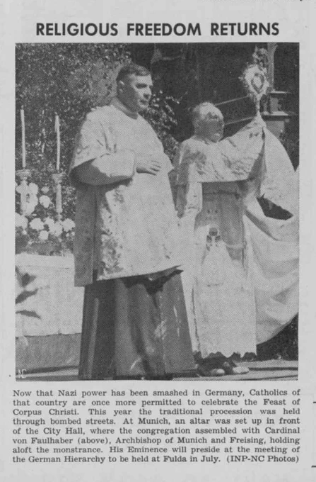 The Catholic World in Pictures, 18 June 1945