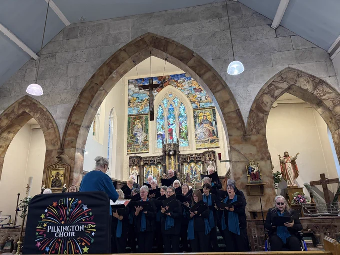 Pilkington Choir performing in St Austin's Church