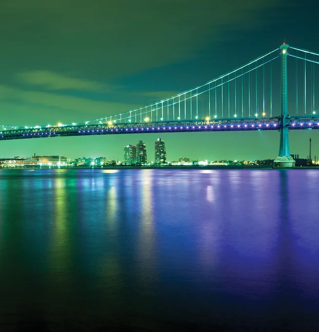 Ben Franklin Bridge, Philadelphia, Pennsylvania, USA; shot by Noble Arts
