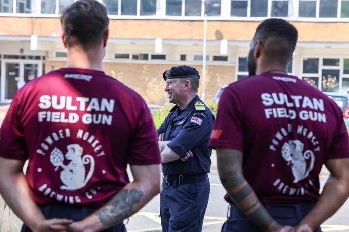 The Vice Admiral also took time to meet with our Sultan Field Gun Crews who are training intensively ahead of this week's Field Gun Competition at HMS Collingwood - showcasing the teamwork, discipline and physical courage that complement our technical expertise.
Image by Leading Photographer Baz Swainsbury.