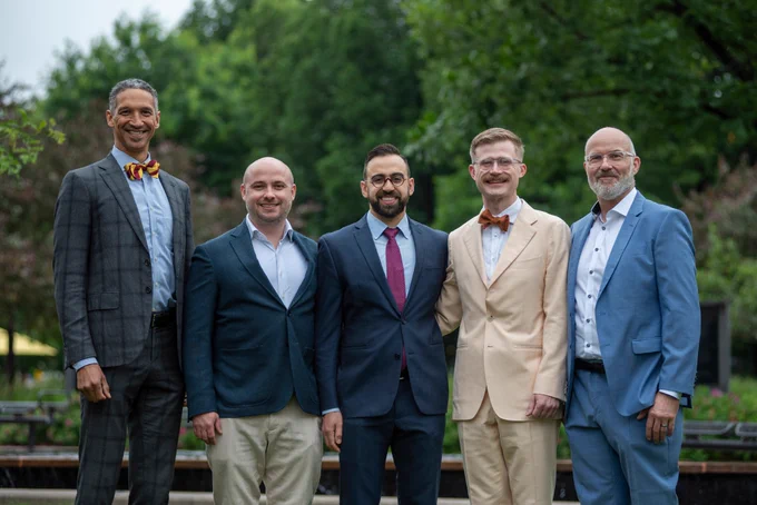 Left to right: Drs. Christopher Warlick, Jared Johnson, Sami Mostafa, and Philipp Dahm.