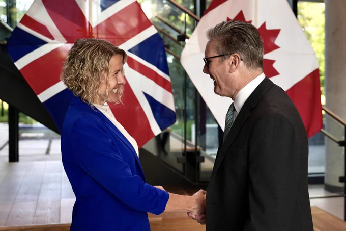 SFU associate professor Stephanie Simmons met with U.K. Prime Minister Keir Starmer at the British High Commission, in Ottawa