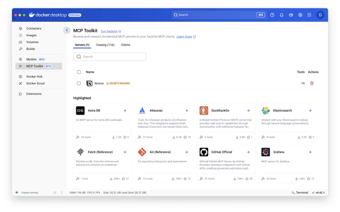 Docker Desktop MCP Toolkit