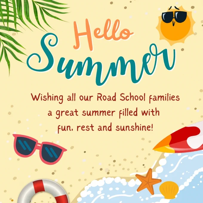 hello summer. Wishing all our families a summer filled with fun rest and sunshine.