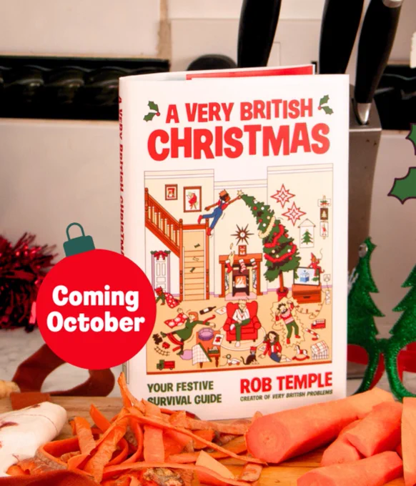 A Very British Christmas book by Rob Temple out in October