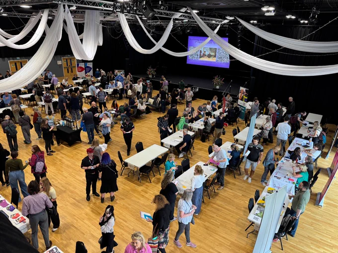 A picture from Connected Voice’s 2025 Funding Fair at Northumbria University Students’ Union on Wednesday 25 June 2025