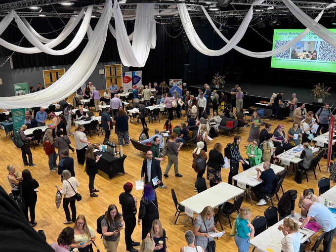 A picture from Connected Voice’s 2025 Funding Fair at Northumbria University Students’ Union on Wednesday 25 June 2025