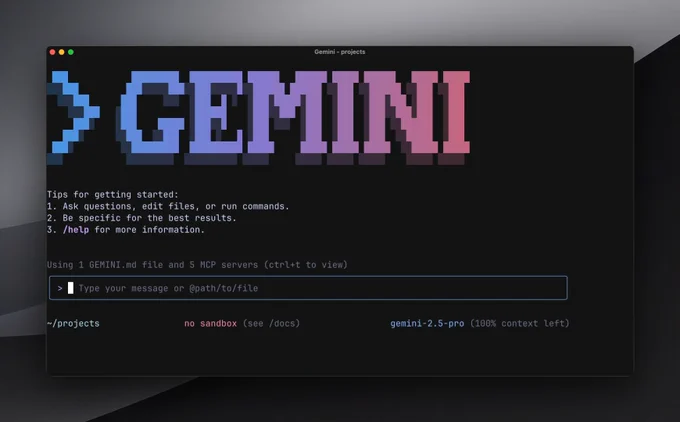 Gemini CLI screenshot