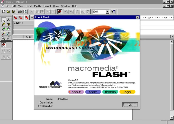 Macromedia Flash 2.0