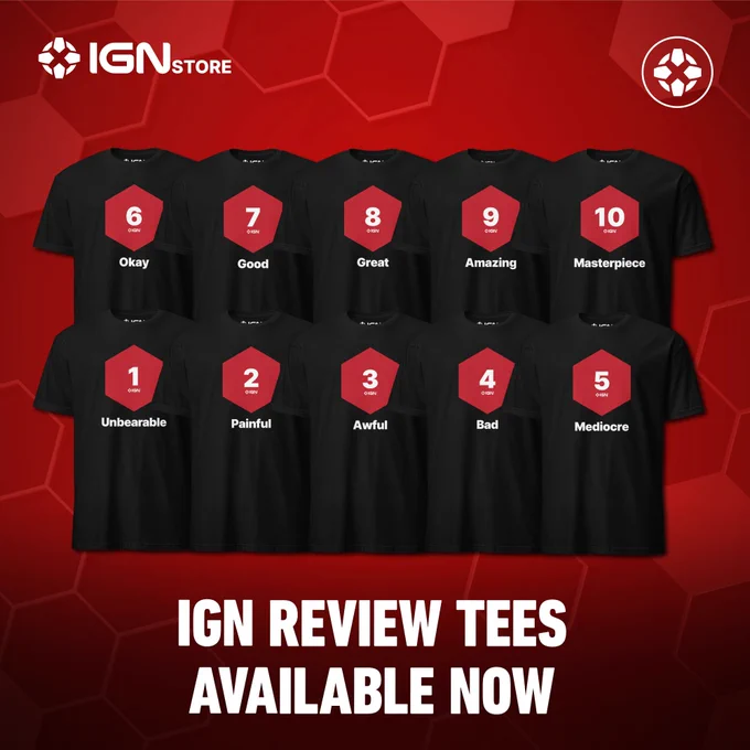 IGN Review Tees Available Now