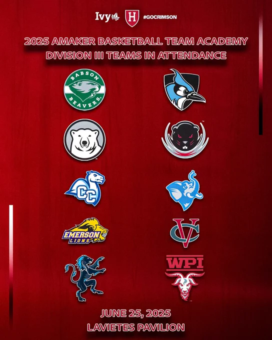 2025 Amaker Basketball Team Academy | Division III Teams in Attendance | June 25, 2025 | Lavietes Pavilion