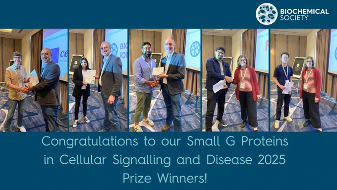Congratulations to our Small G Proteins in Cellular Signalling and Disease 2025 Prize Winners!