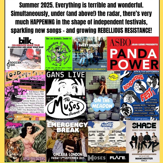 Alternative rock and pop music promotions and connections via Rocklands ArtBeat newsletter