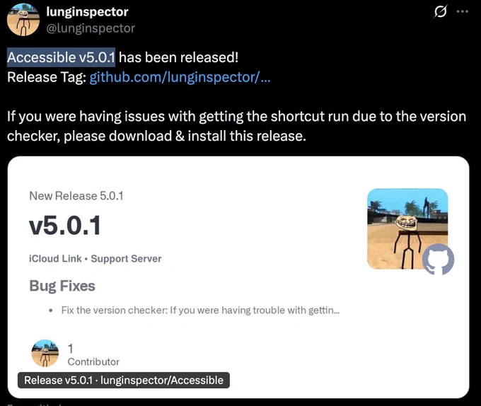 Accessible v5.0.1 🔥

Accessible can parse MobileGestalt into a report, revealing device details not typically available in settings, including whether tweaks from SparseRestore tools, such as Nugget, are enabled or disabled.

Download: https://ipa.zeejb.com/ipa.php?app=Accessible&id=5315

#Accessible #iPA 