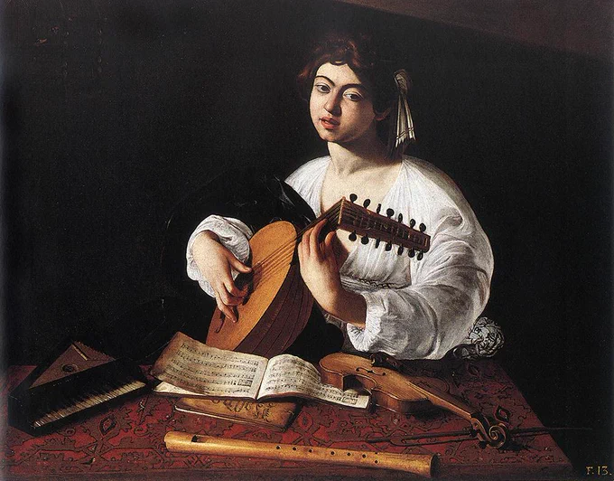 The Lute Player by Caravaggio (1596)