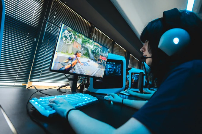 Gower College Swansea at an esports performance bootcamp in the National Esports Performance Campus ahead of the British Esports Student Champs 24/25 Finals