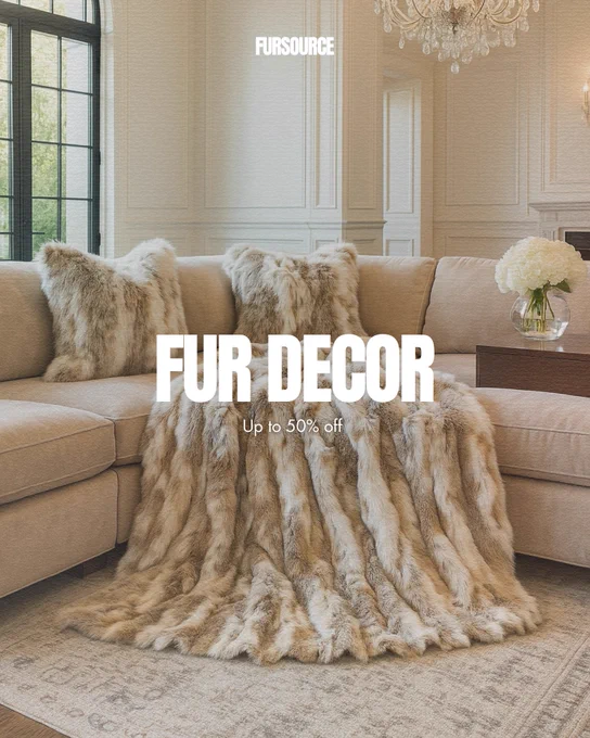 Up to 50% off fur decor