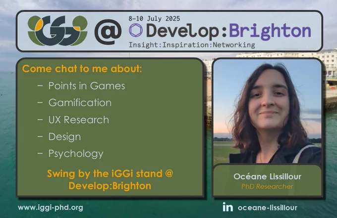 Océane Lissillour - Come chat to me about Points in Games, Gamification, UX Research, Design, and Psychology