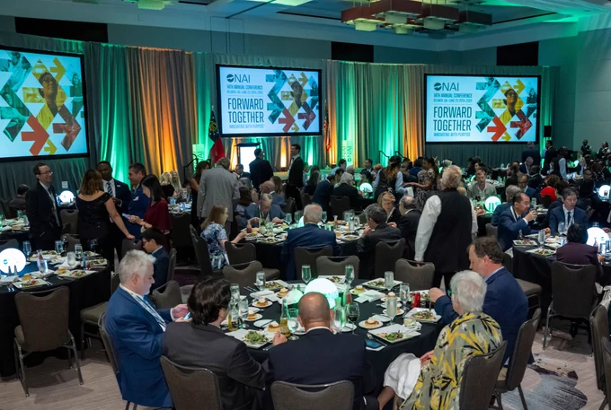 Guests enjoy the start of the Forward Together Gala at N.A.I. 2025.