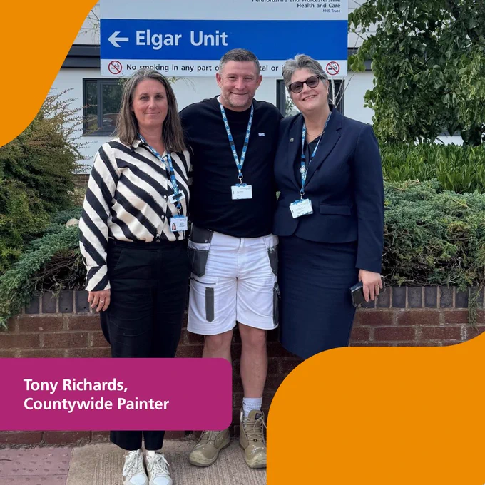 Pictured left to right Ellen Rule CEO with Tony Richards and Tony's manager, Lisa.