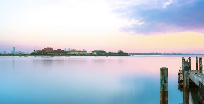 UMass Boston campus on the Boston Harbor. 