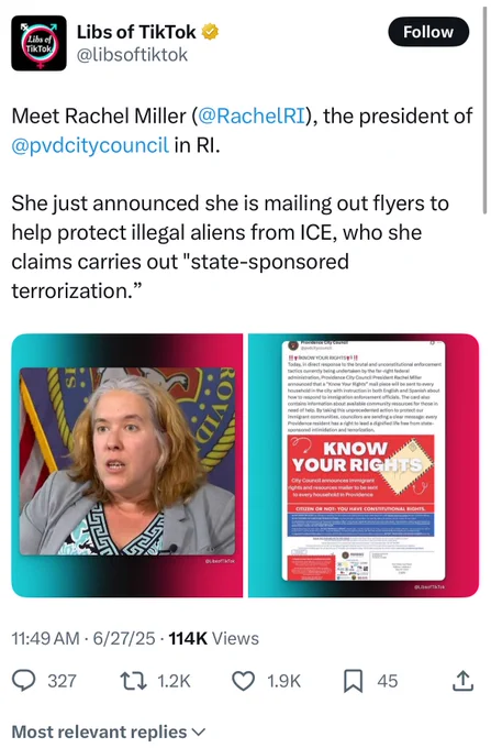 Libs of tiktok came at me because we sent out a mailer reminding everyone their rights under the law