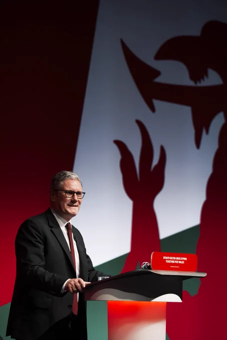 Keir Starmer speaking at Welsh Labour Conference