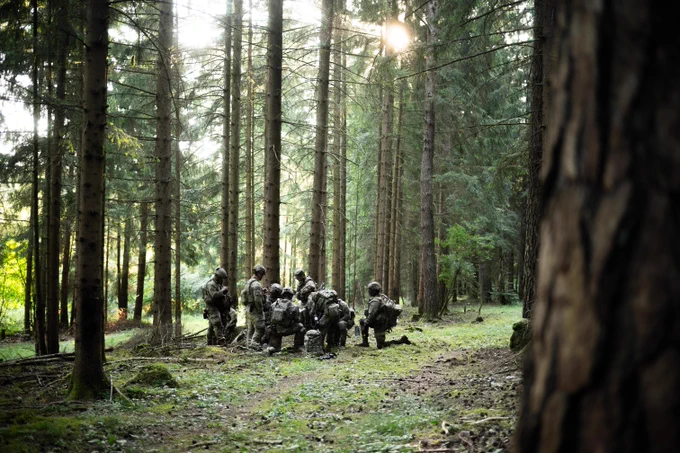 U.S. soldiers prepare for a training mission during Project Flytrap.