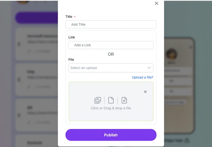Add new content on the platform