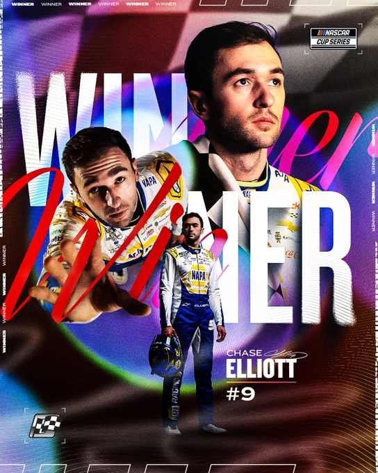 Winner Graphic for Chase Elliott. 