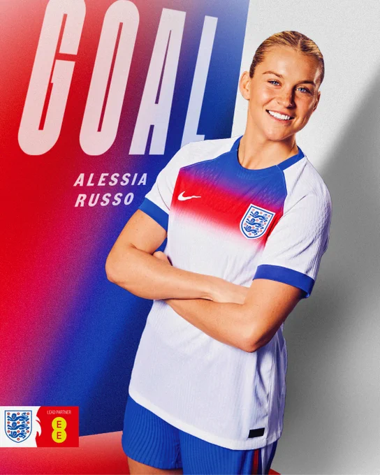 Alessia Russo goal graphic.