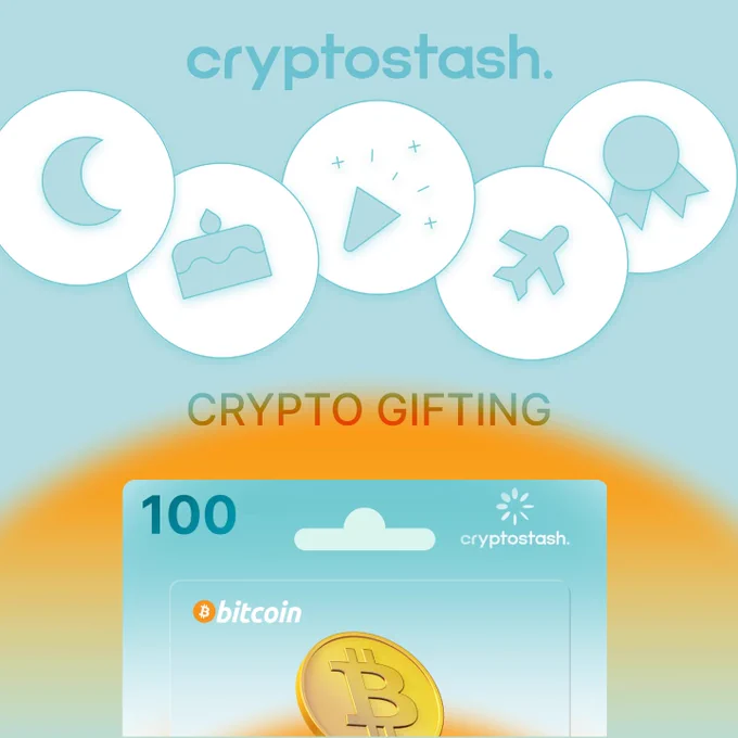 🎂 Birthday? ✈️ Travel surprise? 🏅 Graduation?

There’s a Cryptostash card for that.

Coming soon: crypto made giftable for every occasion.

100 AED/USD. Bitcoin. Wrapped and ready.

#CryptoGifting #GiftBitcoin #Cryptostash #GiftingReinvented #EveryOccasion #DigitalGifts #ComingSoon #Web3ForAll 
#FintechGifting #CryptoForEveryone #BeginnerFriendlyCrypto