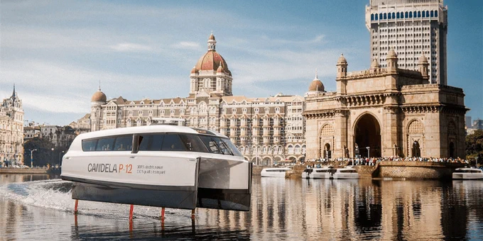 Mumbai to Tackle Traffic Congestion with Flying Electric Ferries Candela P-12