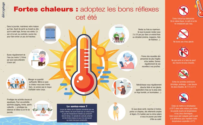 Canicule : les bons réflexes à adopter pour se protéger