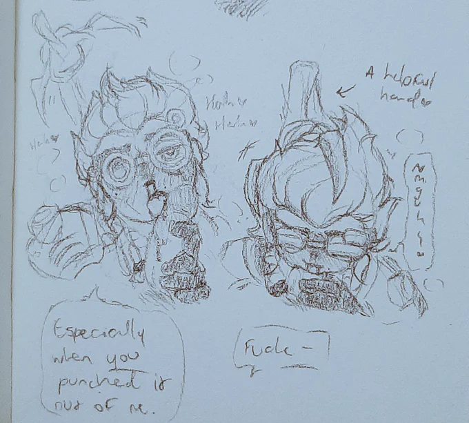 (Viktor's panting hungrily)
V: Especially when you punched it out of me. 

(The Hexclaw <- A helpful hand♥︎)
V: Nmguh—♥︎
J: Fuck–