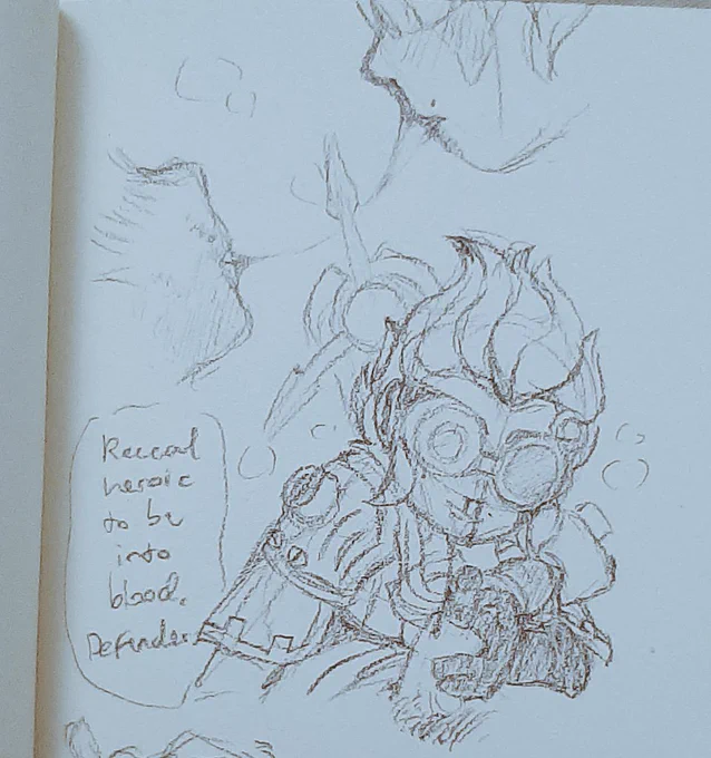 (Post-makeout, Viktor's nosebleed staining their saliva and faces) 

V: Reeeal heroic to be into blood, Defender.