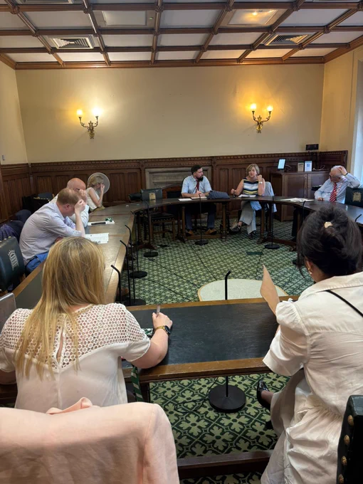 Speaking to a group of East Midlands Labour MP colleagues in a committee room in the House of Commons