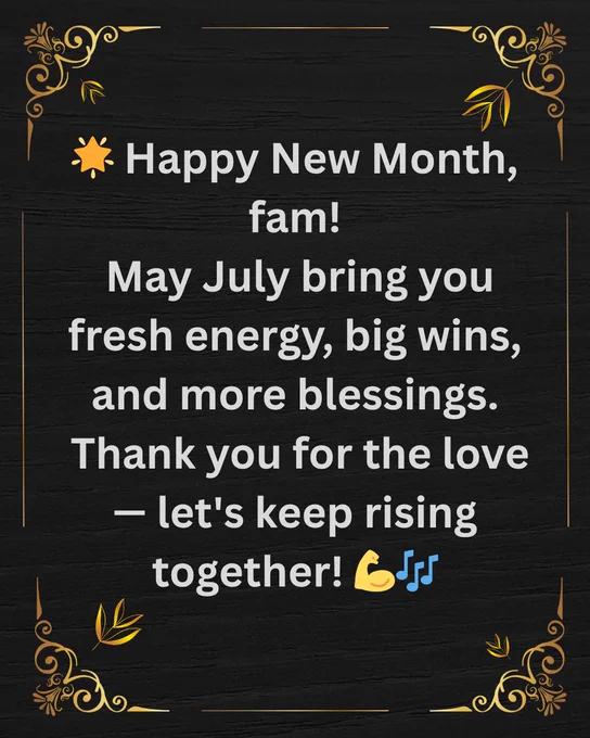 Happy New Month