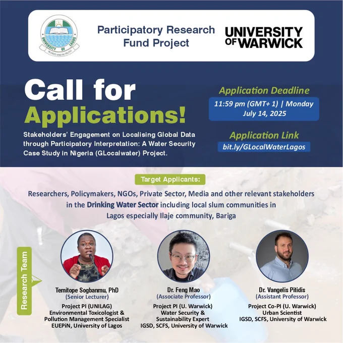 UNILAG-Warwick GLocalWater Partnership Project Stakeholders Engagement