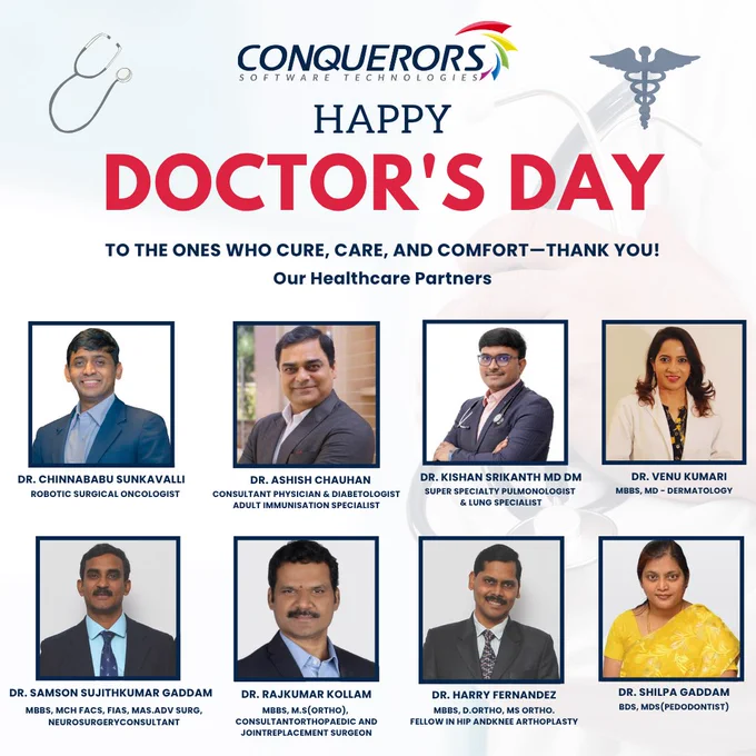 Happy Doctor's Day from conquerors 