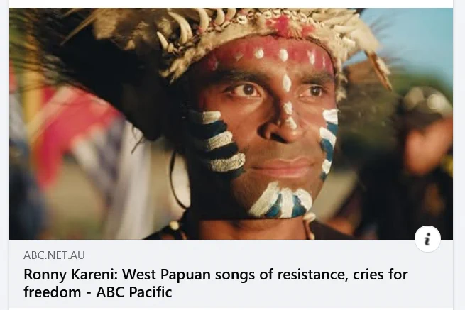 Awesome interview 💕 Ronny Kareni was raised in Papua New Guinea, part of a generation of West Papuan families who fled across the border seeking safety. And ever since, he's used every space - on stage, in community, in policy rooms - to make sure West Papua is seen and heard. He talks about the work, the weight, and the will it takes to carry a fight that's ultimately about sovereignty, survival and the power of music to move hearts where politics cannot 👉🏿 https://www.abc.net.au/pacific/programs/stories-from-the-pacific/stories-from-the-pacific/105458884 #FreeWestPapua #WestPapuanLivesMatter
