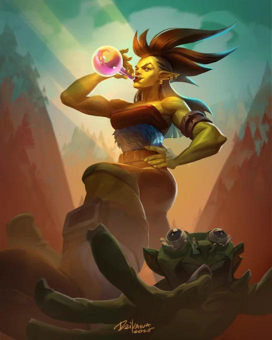 Hey friends! :3 I'm excited to share my latest project from the @lunaracademy_co  Workshop: Card Illustration with Alexandre Leoni
This is my Rokara Hearthstone Card homework piece :3  #digital #hearthstone #art #study #blizzard #digitalart #artist #artwork #cardillustration