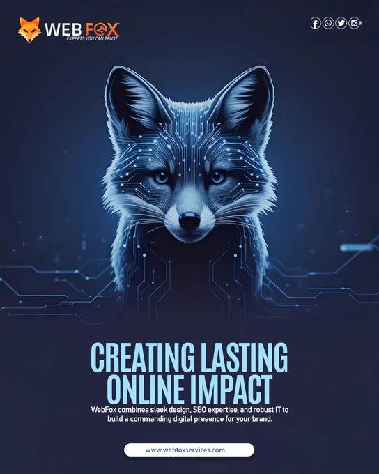 WebFox combines sleek design, SEO expertise, and robust IT to build a commanding digital presence for your brand.