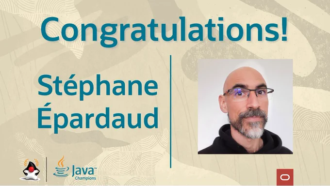 Stéphane Épardaud as a new Java Champion! 