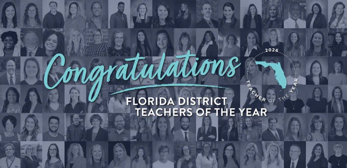 Congratulations 2026 Florida District Teachers of the Year